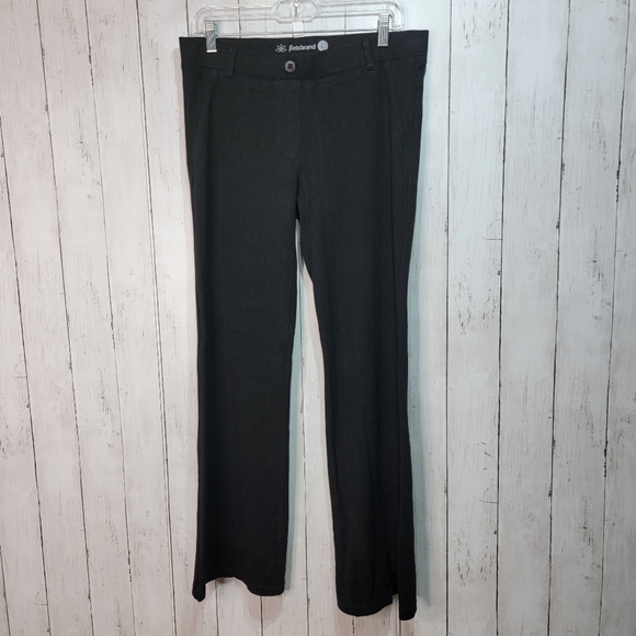 Betabrand Pants - Betabrand Women's Black Classic Dress Pant Yoga Pants Size Large. Striped.